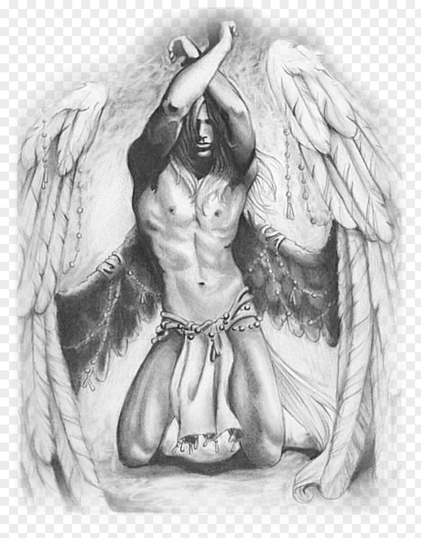 Angel Guardian Drawing Male Man PNG