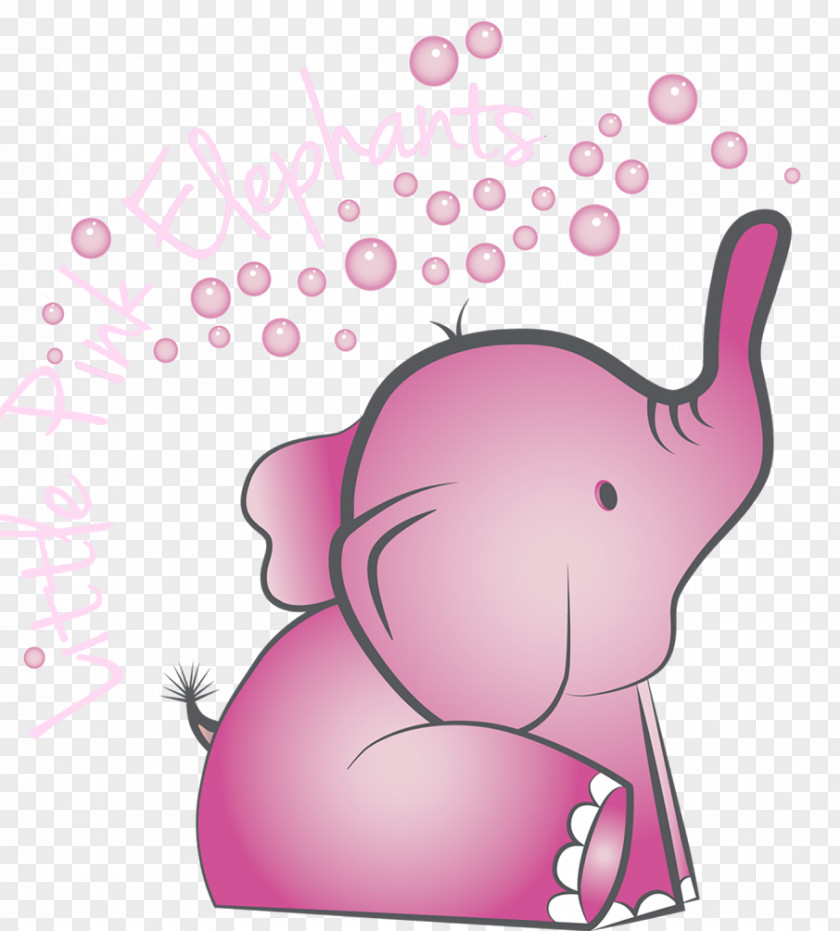 Cartoon Elephant Elephantidae Seeing Pink Elephants Clip Art PNG