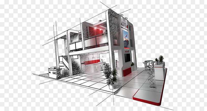 Dubai Cityscape Exhibition Architecture House Facade Product Design PNG