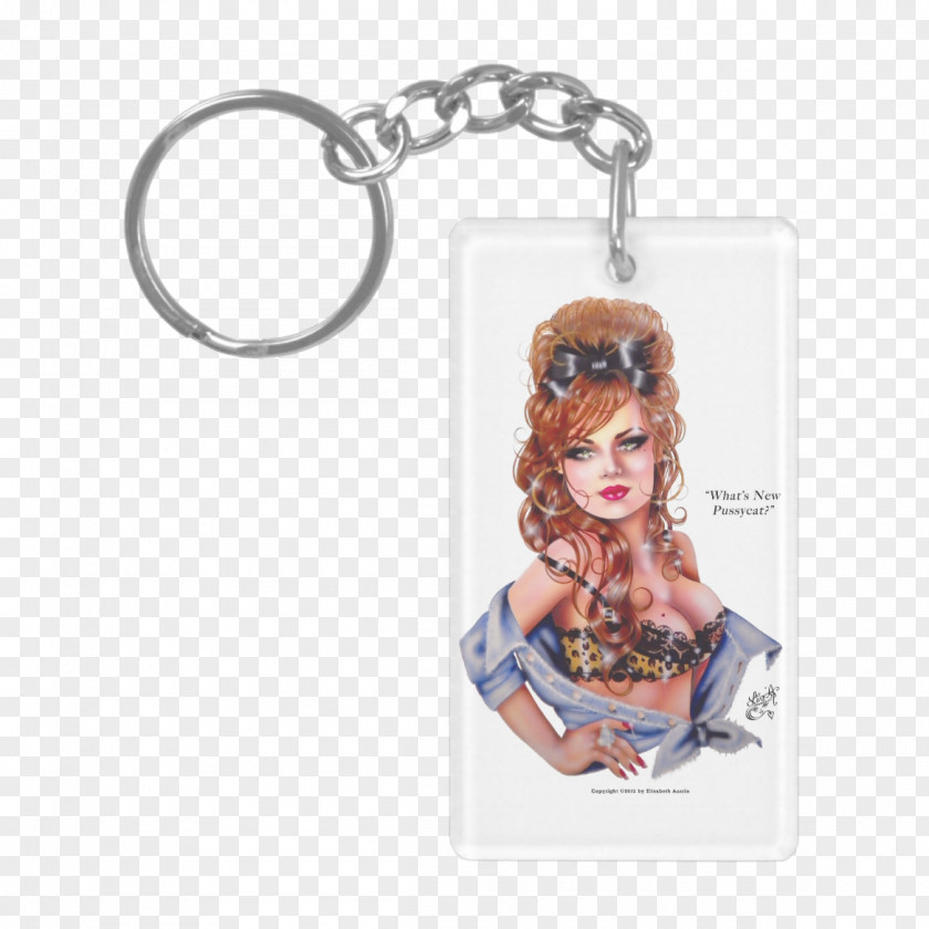 Bombshell Illustration Key Chains Personalized Chain Name Keychain KR76627 Wooden Surfboard Zazzle Ring Set PNG