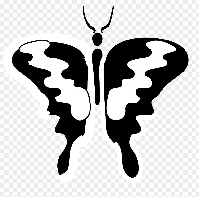 Butterfly Lineart Line Art Clip PNG