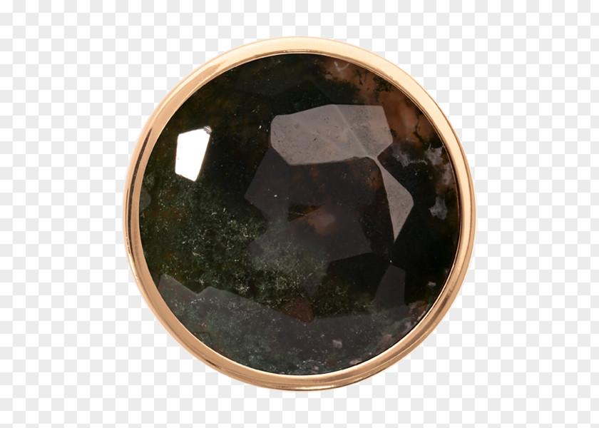 Gemstone Moss Agate Gold Coin PNG