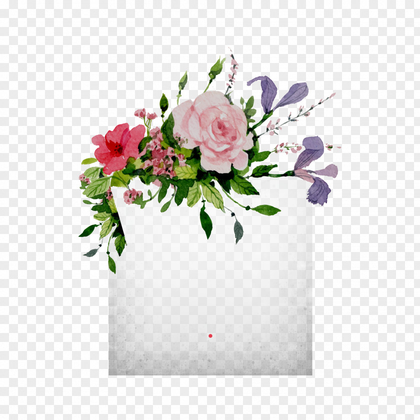 Invitations Decorative Elements Wedding Invitation Border Flowers Painting PNG