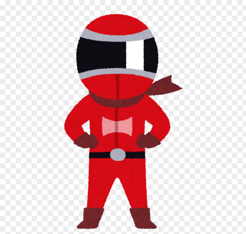 Red Ranger Super Sentai Hero Character いらすとや Illustrator PNG