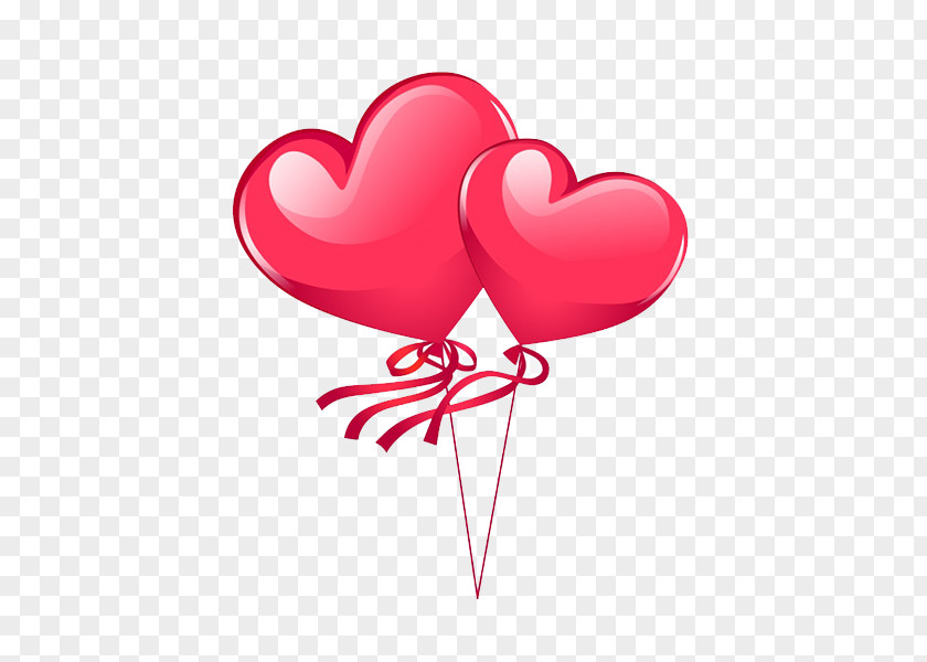 Two Love Balloons Balloon Heart PNG