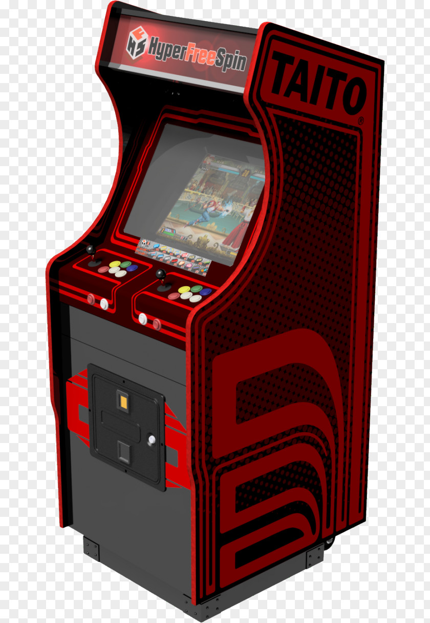 Pac Man Space Invaders Extreme 2 Elevator Action Qix Arcade Cabinet Taito PNG
