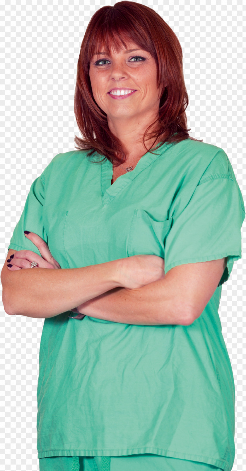 T-shirt Crain's Chicago Business Scrubs Nurse Green PNG