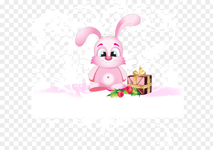 Vector Snow Bunny White Rabbit Easter Domestic PNG