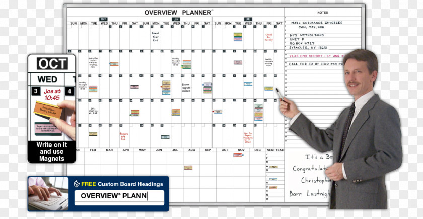 2016 Calendar Cover Dry-Erase Boards Magnatag Personal Organizer Plan PNG
