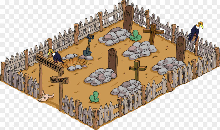 Cemetery The Simpsons: Tapped Out American Frontier Springfield Gunfighter PNG