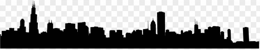 City Chicago Skyline Silhouette PNG