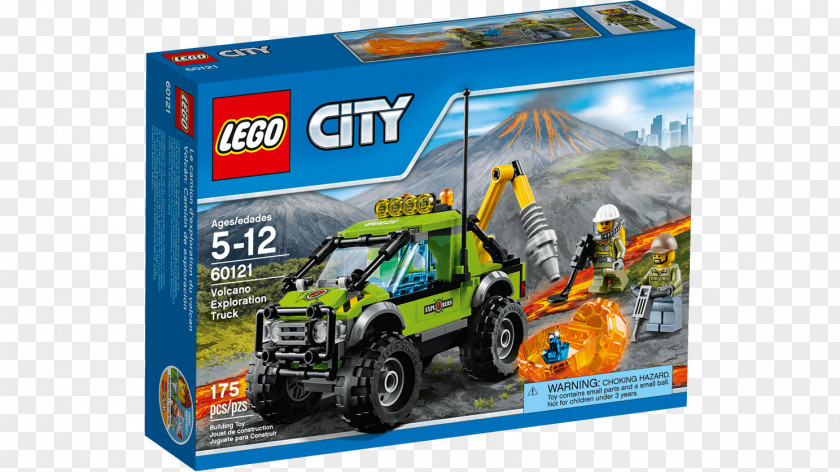 Toy LEGO 60121 City Volcano Exploration Truck Lego Explorers PNG