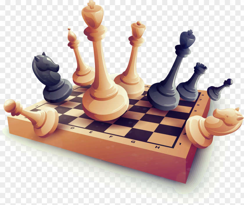 Vector Hand-painted Chess Piece Chessboard Pawn PNG