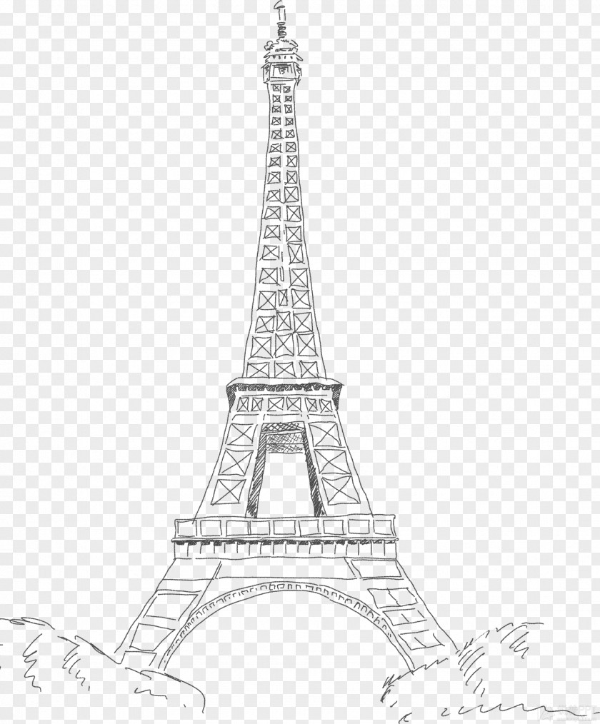 Writing Pencil Eiffel Tower Arc De Triomphe Drawing Line Art PNG