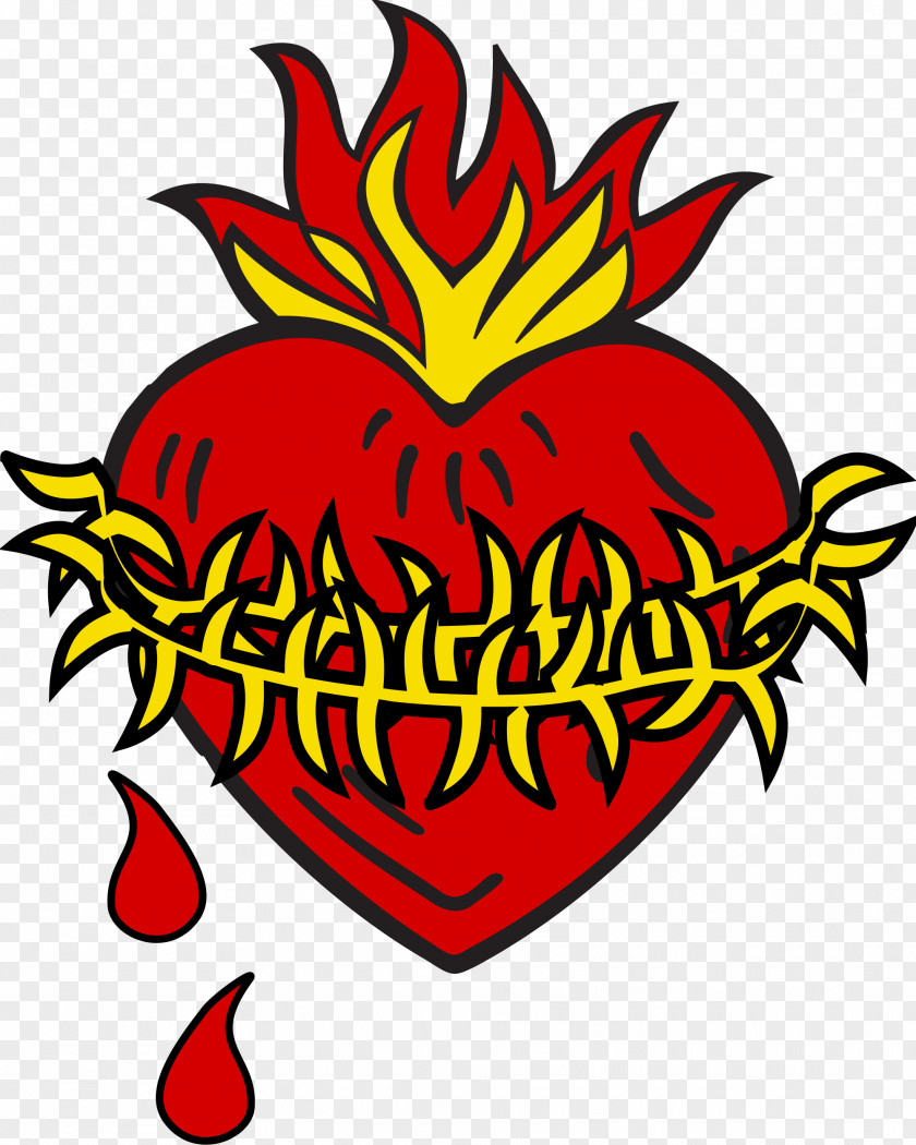 Broken Heart Sacred Spain Symbol Love PNG