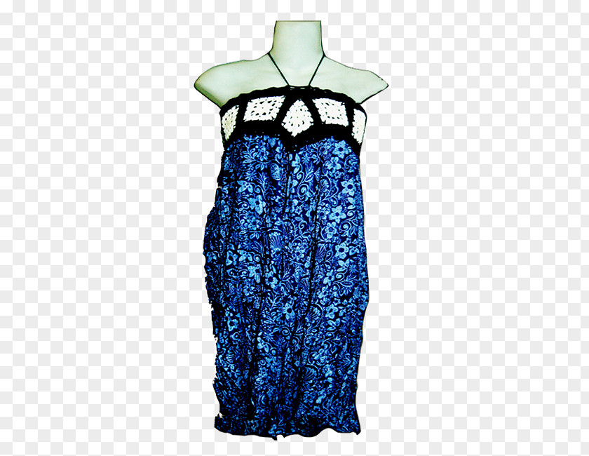 Cocktail Cobalt Blue Dress PNG