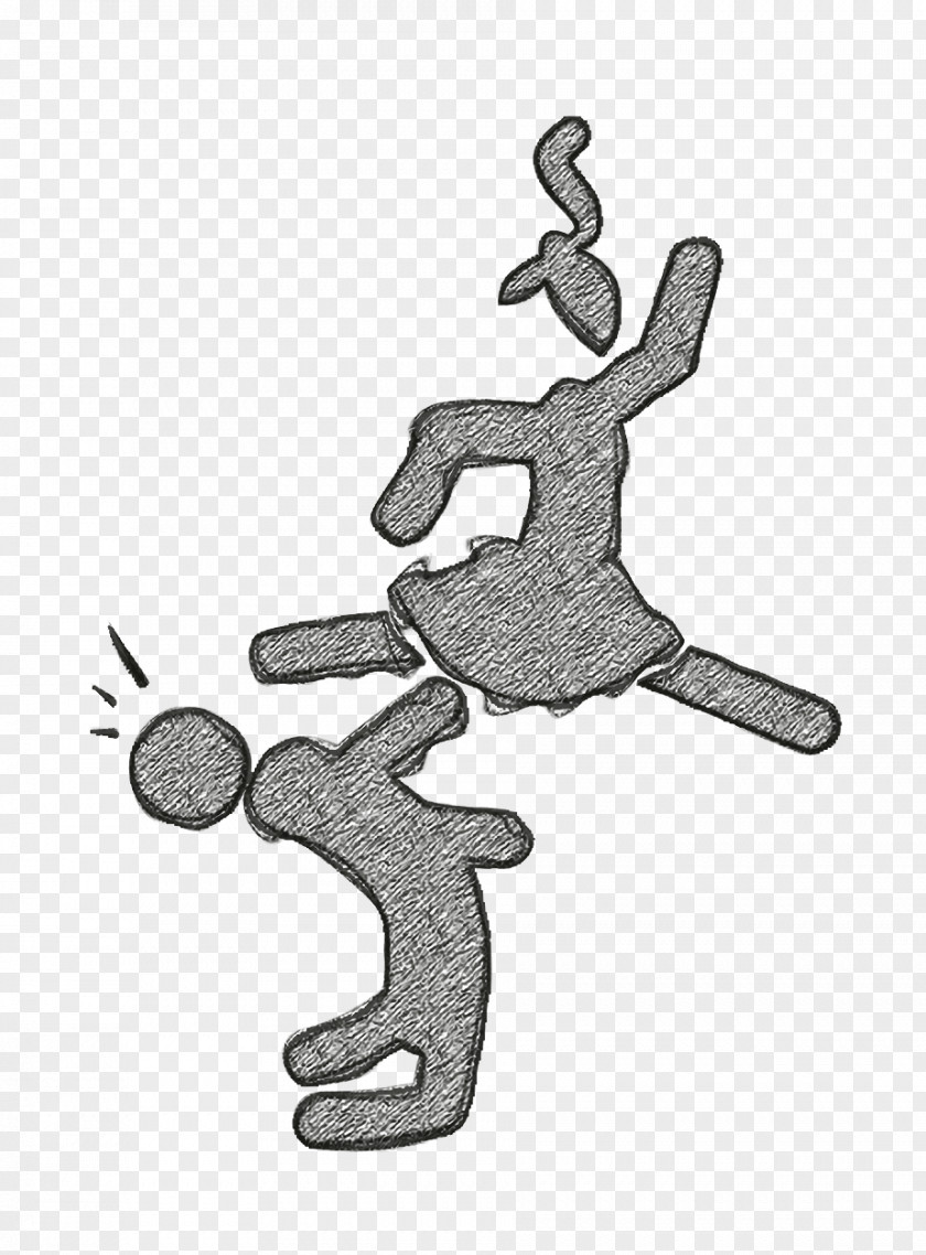 Girl Kicking A Boy In The Face Icon Fight Sports PNG