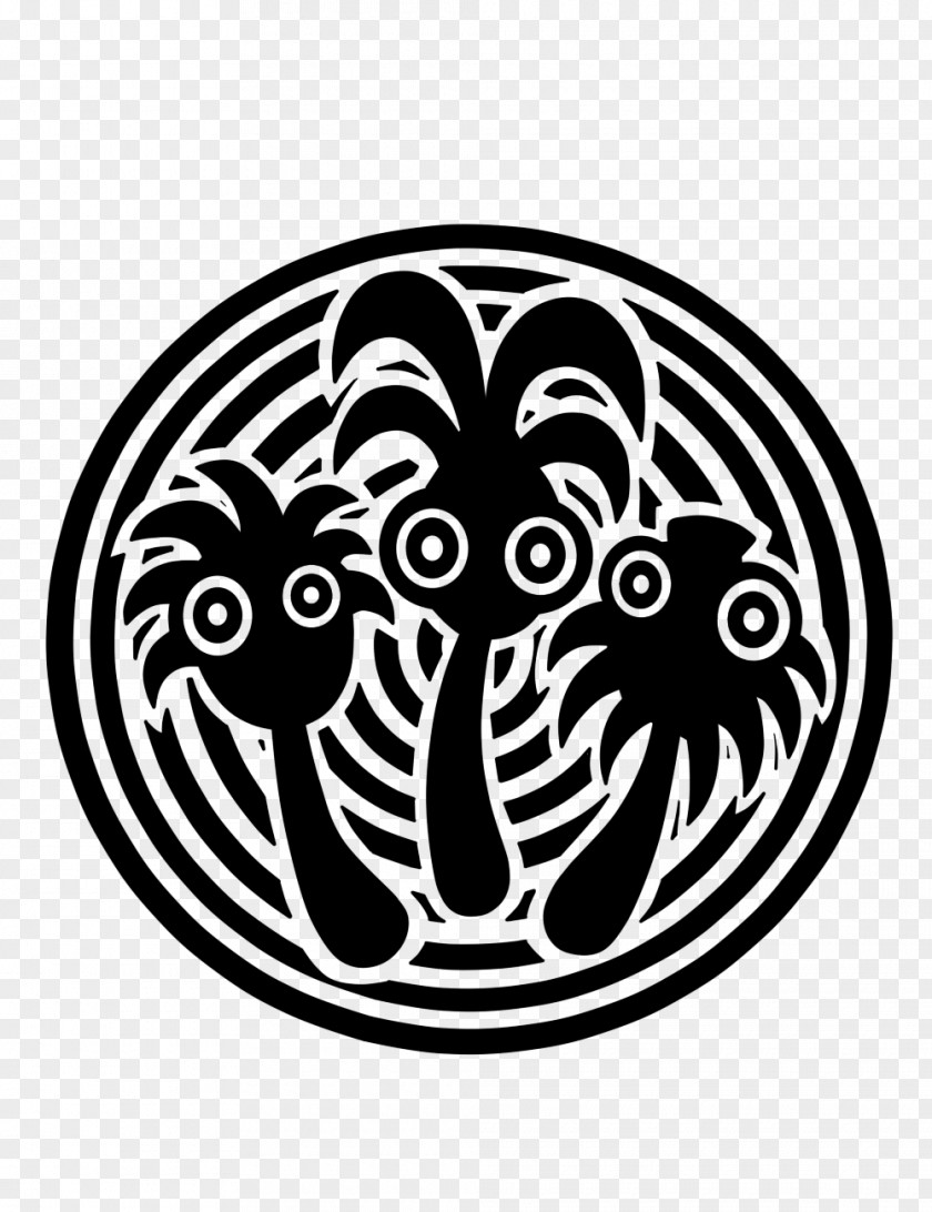 Tiki Sign Logo White Animal Font PNG