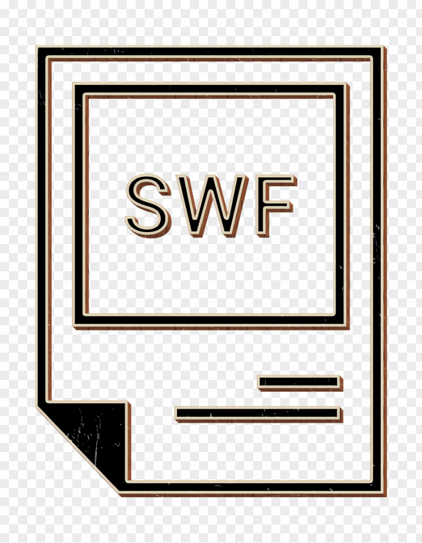 Rectangle Type Icon Extention File Swf PNG