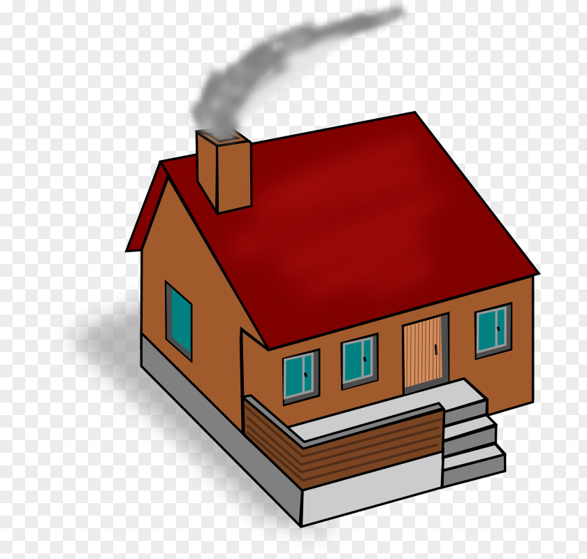 Chimney House Clip Art PNG