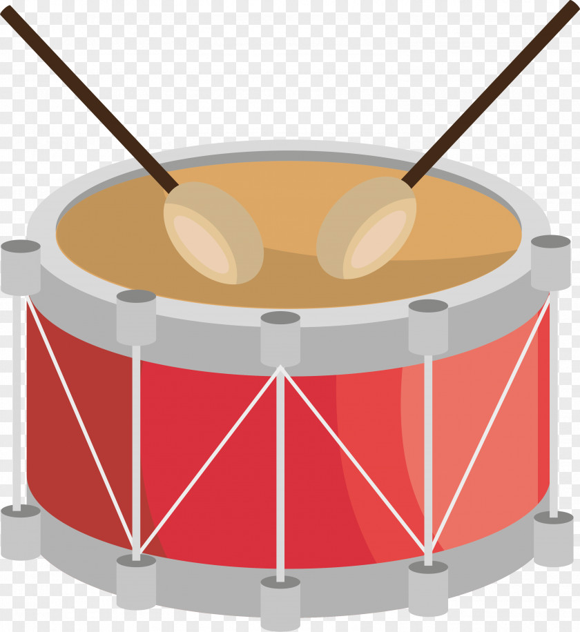 Red Cartoon Jazz Drums Download PNG