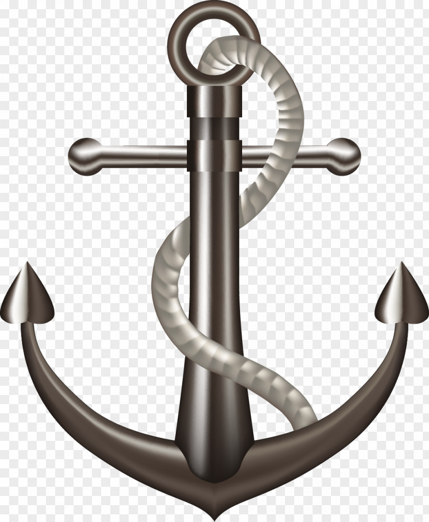 Vector Painted Anchor Clip Art PNG