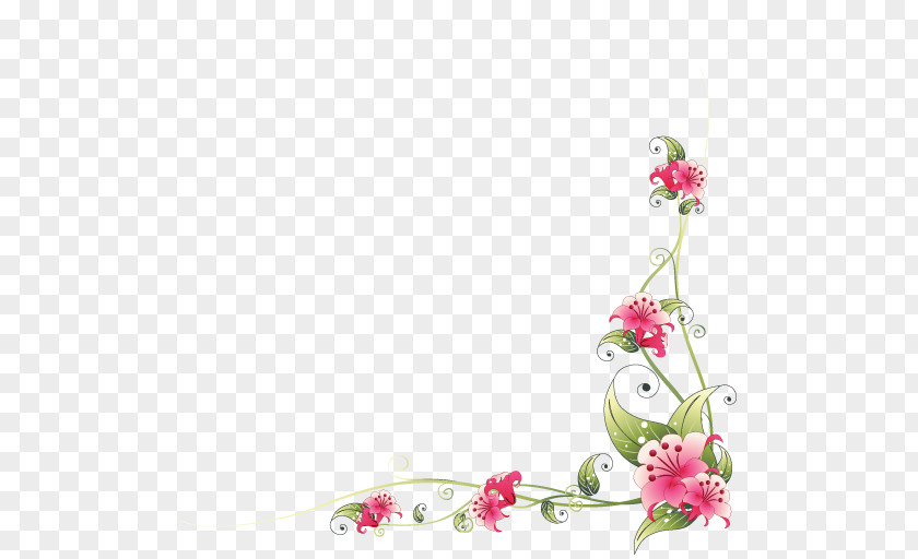 Cosmos Borders And Frames Decorative Corners Clip Art Image PNG