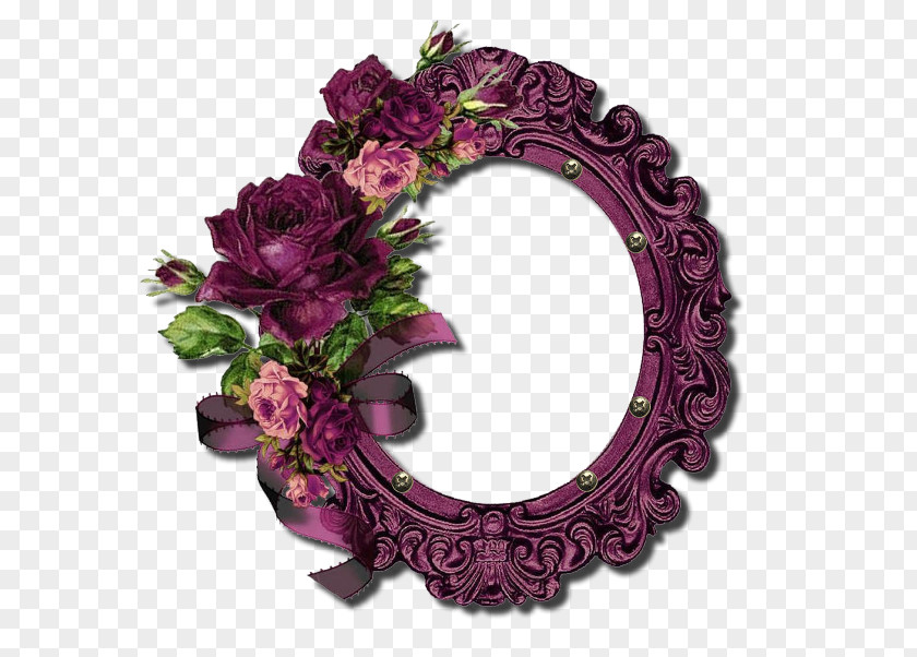 Design Floral Wreath Cut Flowers PNG