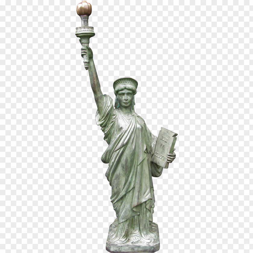 Statue Of Liberty Bronze Sculpture Figurine Monument PNG