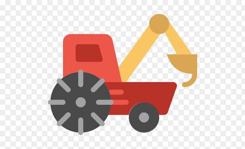 Excavator Tractor Icon PNG