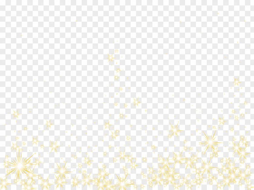 Golden Snowflake Symmetry Pattern PNG