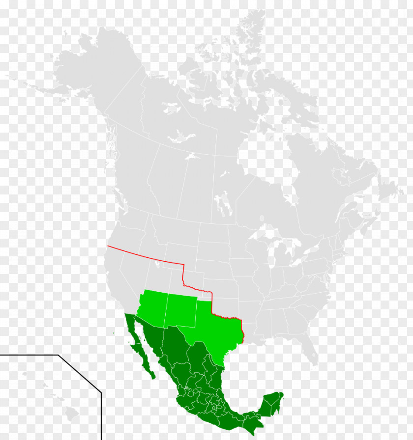 United States Mexico Map Collection PNG