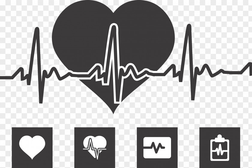 Vector Illustration Heart Monitor Life Insurance Electrocardiography Health Care Cardiology PNG