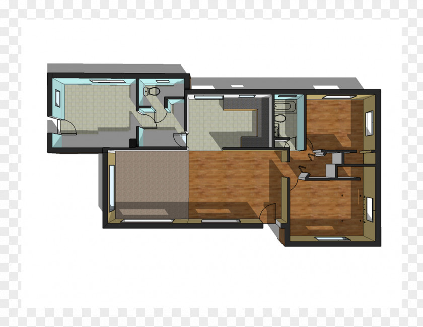 3d Floor Plan Technical Drawing Bedroom PNG