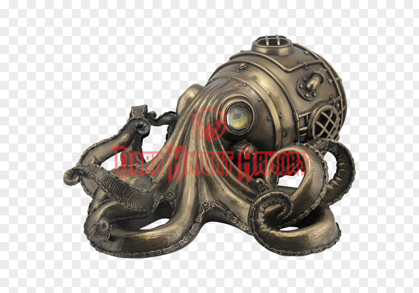 Box Steampunk Octopus Steam Powered Cyberpunk PNG