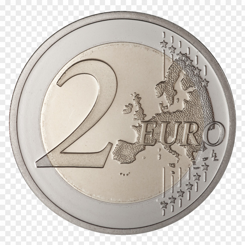 Coin 2 Euro Image Coins Banknote PNG