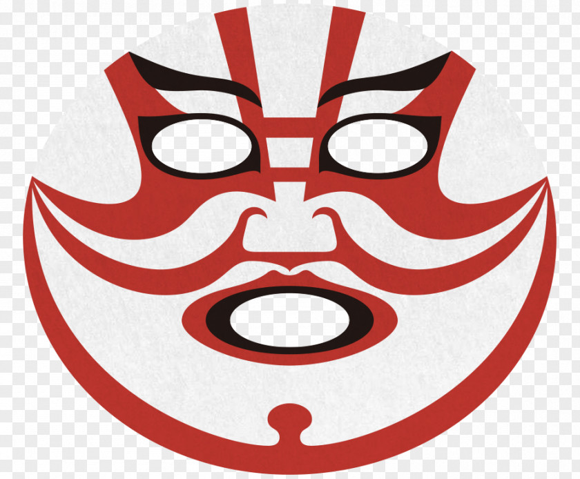 Face Shibaraku Kabuki-za Kumadori Facial PNG