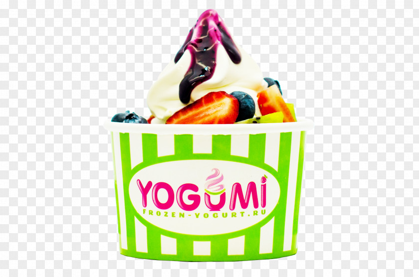 Frozen Yogurt Food йогурт-бар YOGUMI Font PNG