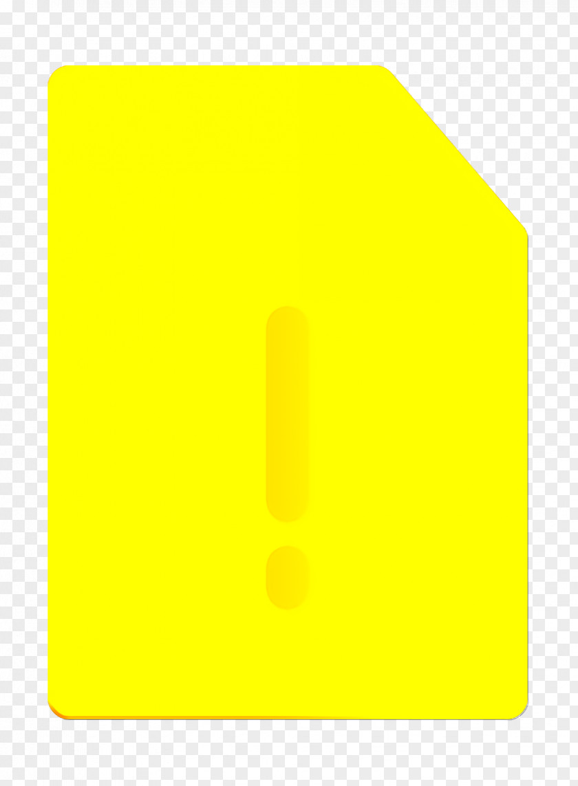 Sign Rectangle Alert Icon Document File PNG