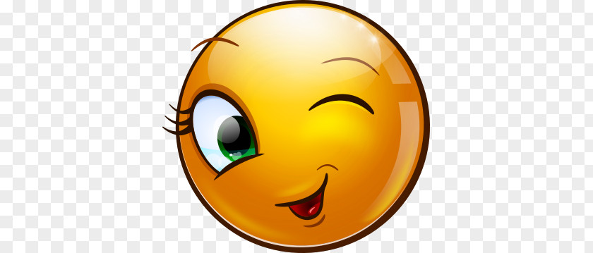 Smiley Emoticon Blinking Eye PNG