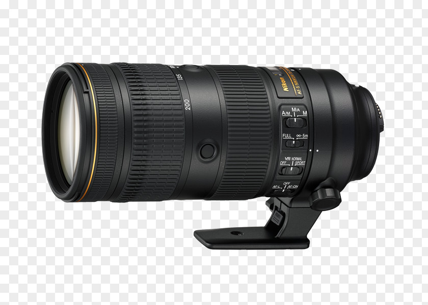 Camera Lens Canon EF 70–200mm Nikon AF-S Nikkor Telephoto Zoom 70-200mm F/2.8E FL ED VR DX 35mm F/1.8G PNG