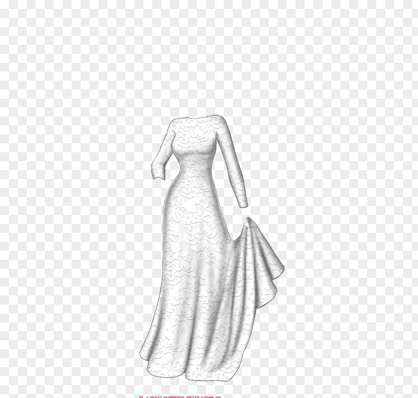 Dress Gown Cocktail Pattern PNG
