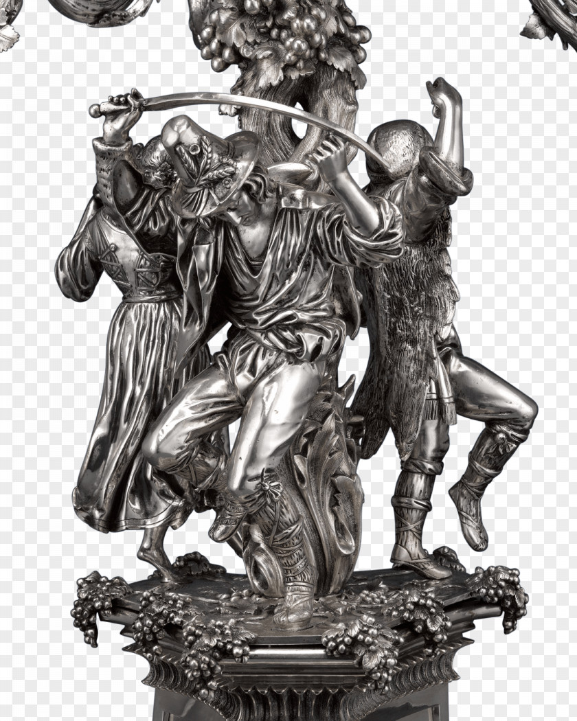 Monumental Mason Statue Bronze Sculpture Classical PNG