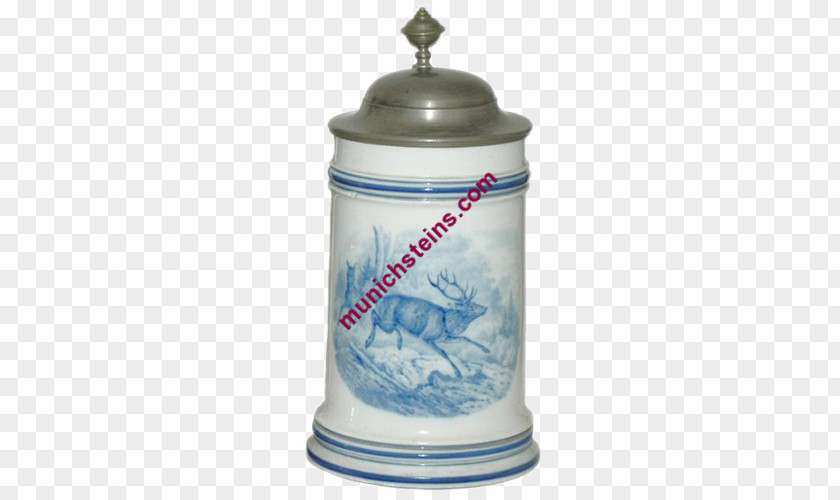 Stag Beer Stein Ceramic Lid PNG