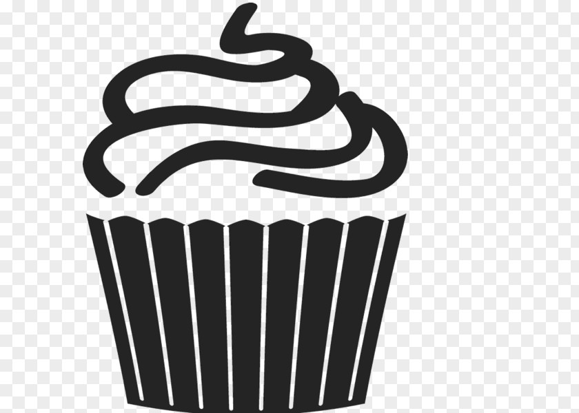 Bake Outline Cupcake Frosting & Icing American Muffins Clip Art Illustration PNG
