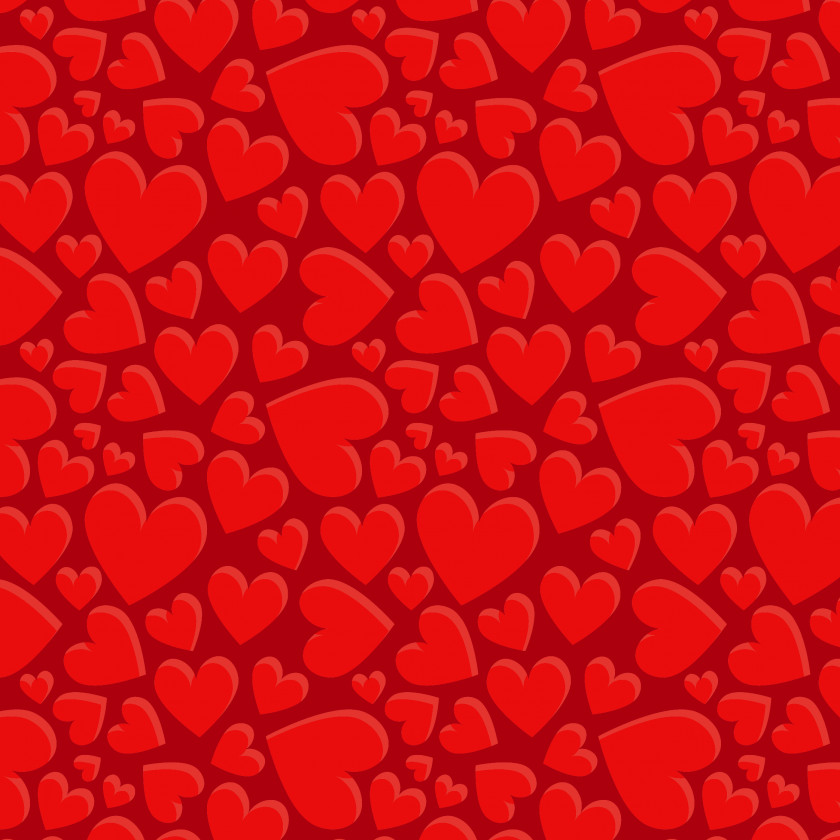Red Love Heart-shaped Shading PNG