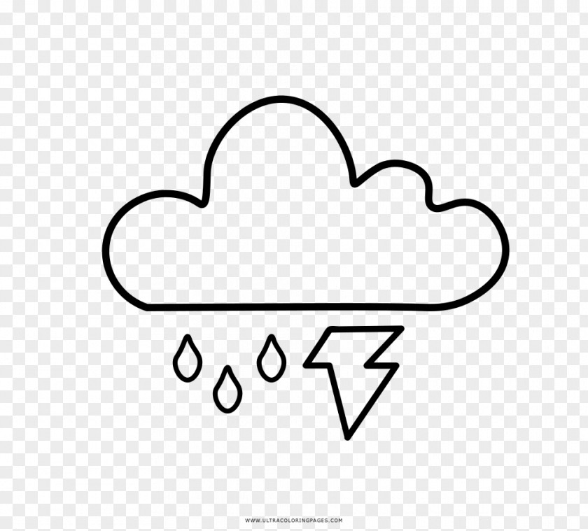 Storm Drawing Thunderstorm Coloring Book PNG