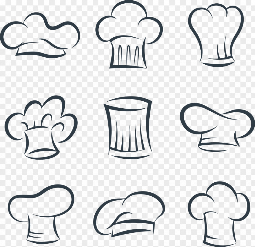 Vector Hand-painted Dining Chef Hat Cook Chefs Uniform Euclidean PNG
