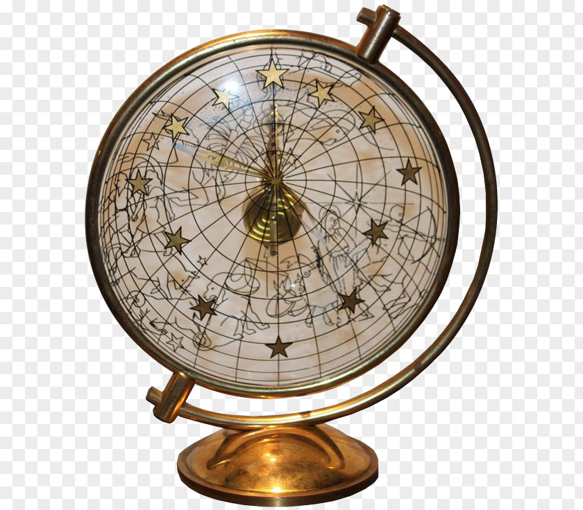 Exquisite Globe Clock Antique Hermxe8s Watch Movement PNG