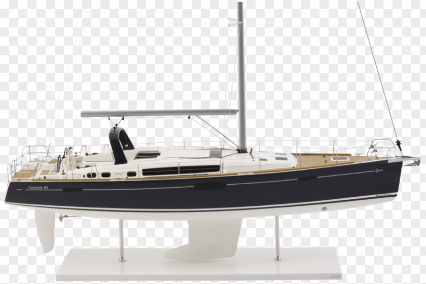 Model Boat Beneteau Océanis Yacht Recreational Trawler PNG
